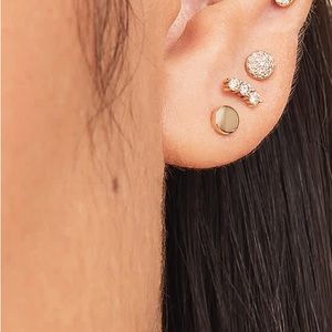 Pair! Two Mejuri Piercing Studio - Thumbtack Flat Back Stud